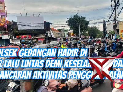PELAYANAN PAGI ANGGOTA POLSEK GEDANGAN