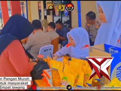 Gerakan pangan murah polri untuk masyarakat