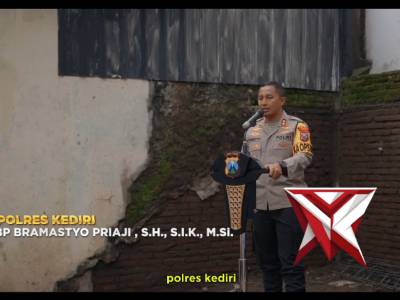 Peletakan Batu Pertama Pembangunan Kantin Pink Kemala Polres Kediri - PoliceTube