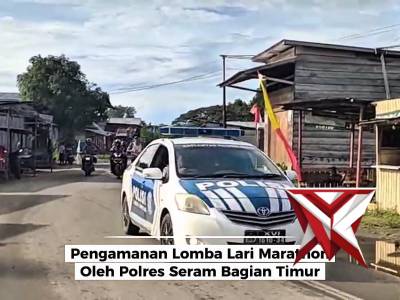 PAM Lomba Lari Marathon Oleh Polres SBT