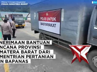Penerimaan Bantuan Bencana Alam dari Kementan RI dan Bapanas