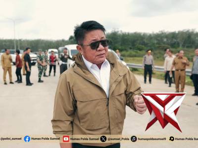 Kapolda Sumsel Pengecekan Jalur Mudik Tol Kapal