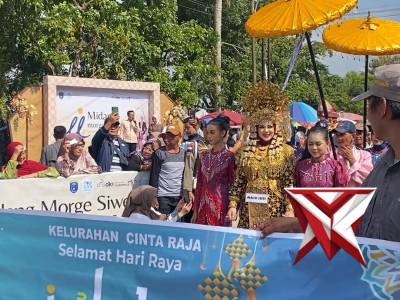 meriah acara kebudayaan tahunan kabupaten oki,polri dampingin pemgamanan