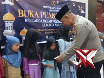 BUKA PUASA BERSAMA POLSEK SINGKEP BARAT BESERTA ANAK YATIM