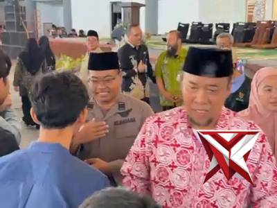 Kapolres Magetan Hadiri Santunan 1000 Anak Yatim