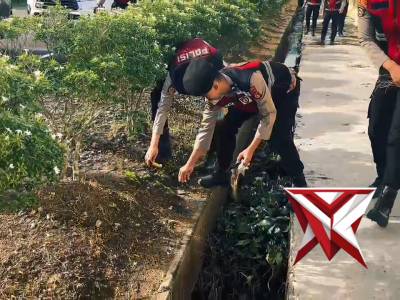 Kegiatan Korve Personil Polres Pali