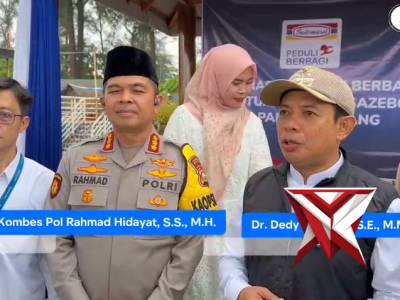 *Kapolresta Bengkulu Hadiri Peresmian Gazebo Bantuan Indomaret, Lanjut Berbagi Takjil*