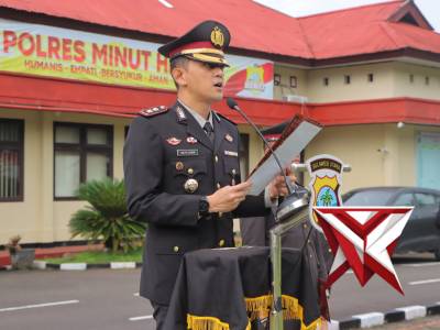 Kapolres Minut Pimpin Upacara Peringatan Hari Sumpah Pemuda Tahun 2025