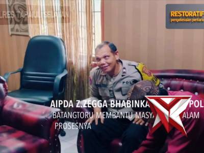 restorative justice polsek batang toru