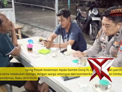 Bhabinkamtibmas Polsek Kedamean Sambang Dialogis Dengan Tokoh Pemuda, Pererat Silaturahmi