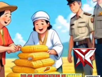 Polres musi rawas polsek purwoidadi,bersama masyarakat menanam jagung