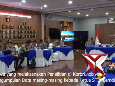 Asistensi dan Supervisi Penelitian Mahasiswa S-1 Angkatan Ke-82 STIK di Mako Korbrimob Polri