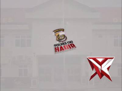 Polres OKI Pembersih lingkungan dan penambalan jalan