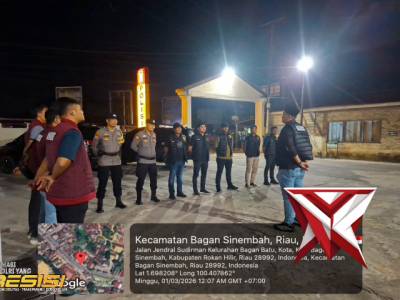 polsek bagan sinembah melaksanakan patroli di tempat hiburan malam