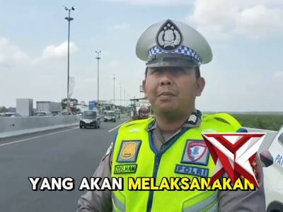Pematauan arus balik di ruas jalan pintu utama tol Palembang - Kayuagung
