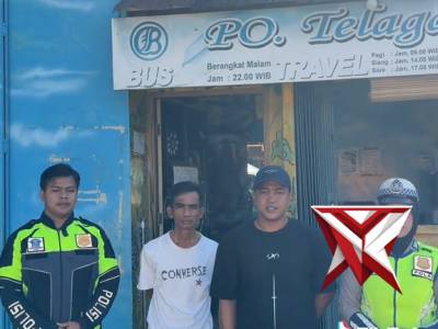 Testimoni polantas polres Pagar alam menyapa ramcheck kendaraan umum *Arus Mudik*