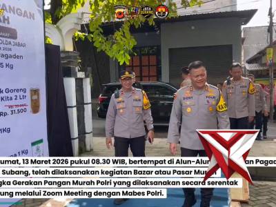 Bazar /pasar murah dalam rangka gerakan pangan murah polri serentak melalui sarana zoom meeting