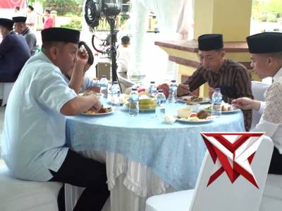 GIAT SHALAT IDUL FITRI KELUARGA BESAR POLRES OKI HADIR