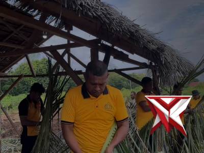 Pembersihan lahan jagung polres maluku barat daya