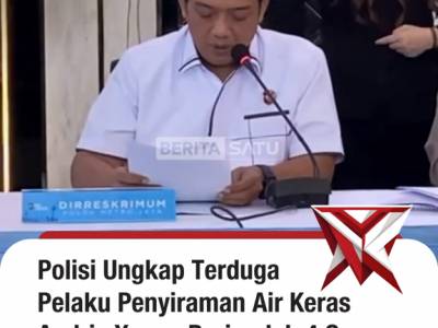 Press realese kasus penyiraman air keras aktivis kontras