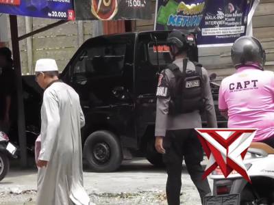 PENGAMANAN DAN PENGATURAN OLEH SAT SAMAPTA POLRES HALMAHERA SELATAN PASTIKAN AMAN SELURUH AKTIFITAS