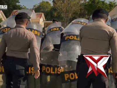 Latihan dalmas sat samapta polres MBD