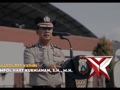 Jelang Idul Fitri, Polres Kediri Berbagi Bingkisan Lebaran untuk Anggota