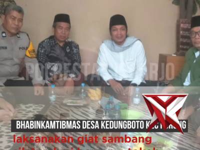 Bhabinkamtibmas silaturahmi ke Tomas dan toga di desa binaannya