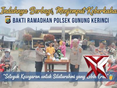 ?"Menebar Berkah di Kaki Gunung: Aksi Manis Polsek Gunung Kerinci di Bulan Suci"