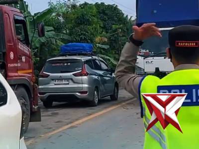Apresiasi pemudik yang melintas di jalur lintas timur dalam rangka arus mudik Lebaran 1447 H