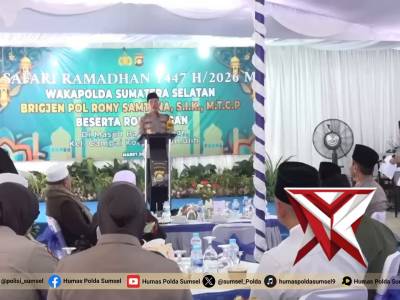 Safari Ramadhan, Wakapolda Sumsel Pererat Silaturahmi dan Salurkan Bansos di Kota Prabumulih