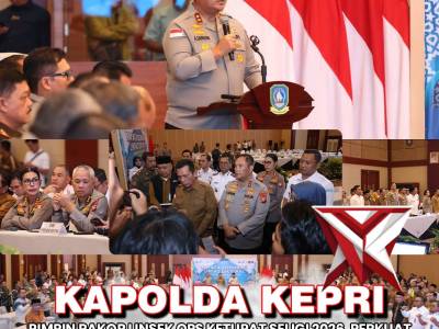 KAPOLDA KEPRI PIMPIN RAKOR LINSEK OPS KETUPAT SELIGI 2026, PERKUAT SINERGI PAM MUDIK IDUL FITRI