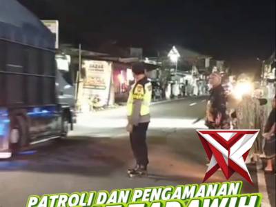 Dalam rangka memberikan rasa aman dan nyaman kepada masyarakat yang melaksanakan ibadah Sholat