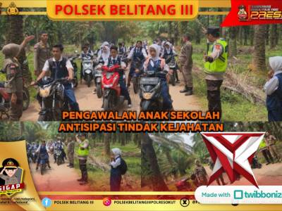 pengawalan anak sekolah antisipasi tindak kejahatan