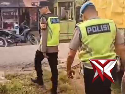 Patroli Monitoring Anggota Polsek Lais Di Pasar Menjelang Bulan Ramadhan
