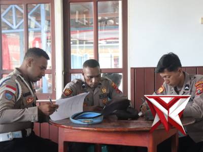 POLRES ASMAT HADIRI UNDANGAN DONOR DARAH BAKTI KASIH DI GEREJA GPI BETLEHEM AGATS