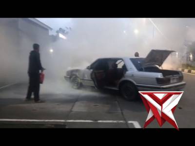 RESPON CEPAY PENANGANAN MOBIL P3MUDIK YANG TERBAKAR