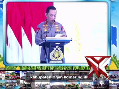 Polres OKI bersama jajaran Forkopimda OKI melaksanakan kegiatan penanaman jagung serentak Kuartal 1 - PoliceTube