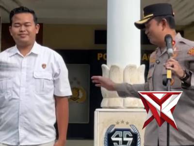 Kapolres Magetan memimpin apel pagi dan dilanjutkan tasyakuran bagi personel yang berulang tahun seb - PoliceTube