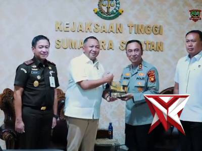 Kapolda Sumsel Laksanakan Lawatan Kerja ke Kejati Sumsel, Perkuat Sinergitas Penegakan Hukum