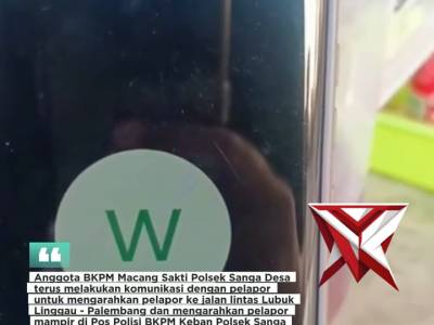 Pemudik Asal Jambi Tersesat di Muba, Polisi Gerak Cepat Berikan Bantuan Arah