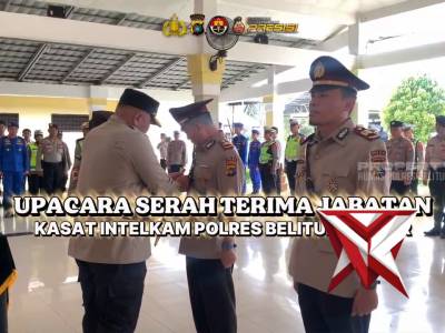 Polres Belitung Timur Gelar Upacara Sertijab, AKP Al Faizun Resmi Menjabat Kasat Intelkam Polres B - PoliceTube