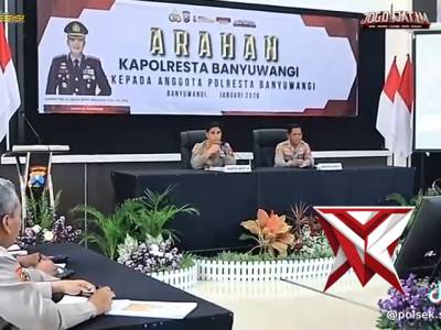 Arahan Kapolresta Banyuwangi Kombes Pol Rofiq Ripto Himawan Untuk Anggota Polresta - PoliceTube