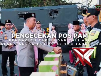 KAPOLDA SUMSEL DAN BHAYANGKARI CEK POS PENGAMANAN OPS KETUPAT 2026,