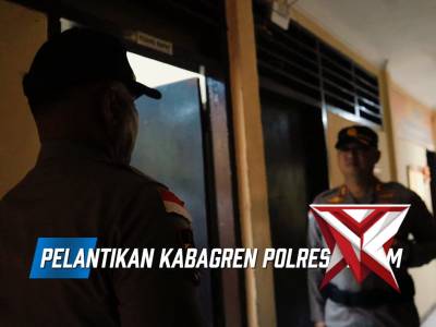 Pelantikan Kepala Perencanaan ( KabagRen ) Polres Flores Timur Polda NTT