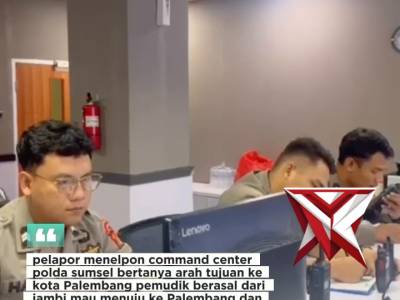 Pemudik Asal Jambi Tersesat di Muba, Polisi Gerak Cepat Berikan Bantuan Arah