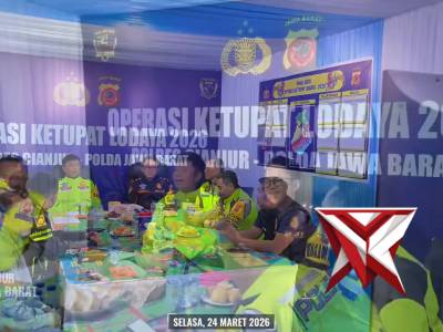 Pengecekan dan Pemantauan Arus Lintas oleh Kapolres Cianjur