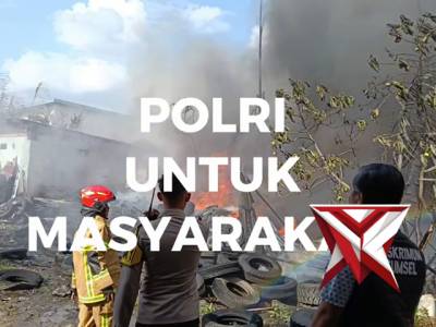 Respon Cepat Call center 110 Polda Sumsel Menindaklanjuti Laporan Masyarakat Ttg adanya Musibah