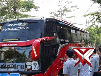 Terjunkan Sejumlah Personel, Polres Trenggalek Kawal Keberangkatan Balik Mudik Gratis 2026