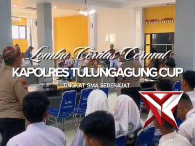 Pembekalan Kapolres Tulungagung Kpd Ketua OSIS, Guru dan Pembina OSIS SMA, SMK dan MA Sekab.Tulungag